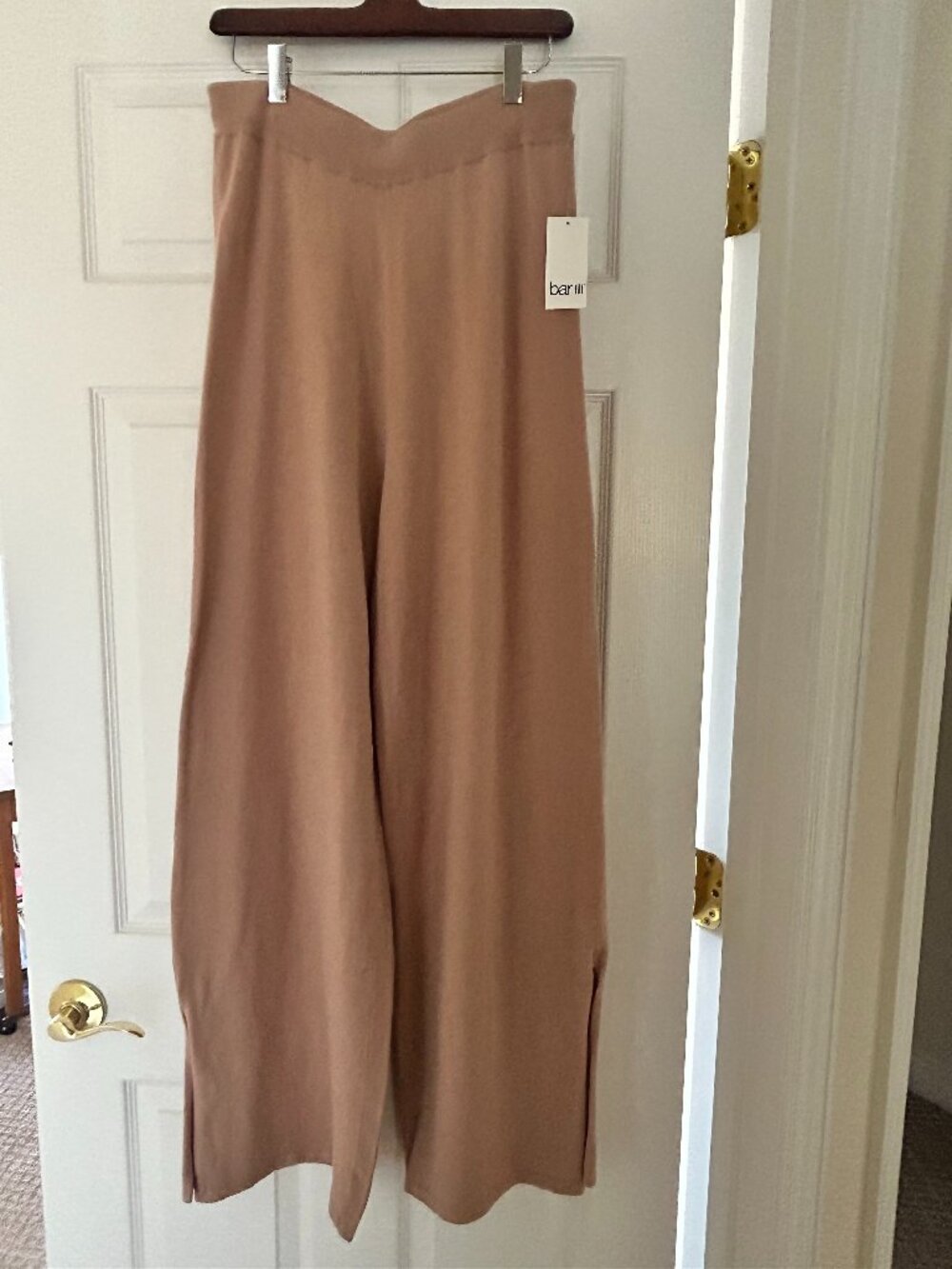 Bar III Cafe Knit Wide Leg Pants NWT Medium Pull-On Lounge Chic